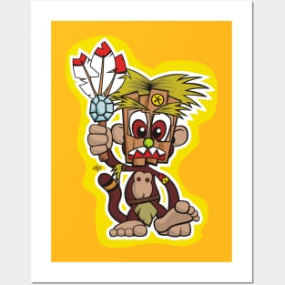 Little Ape Warrior Posters and Art